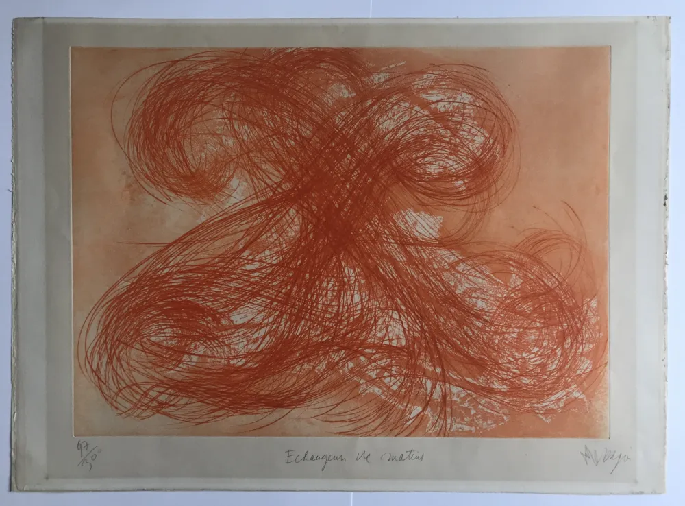 蚀刻版画 Messagier - Échangeurs de matins