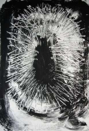 石版画 Messagier - Pour le peuple africain