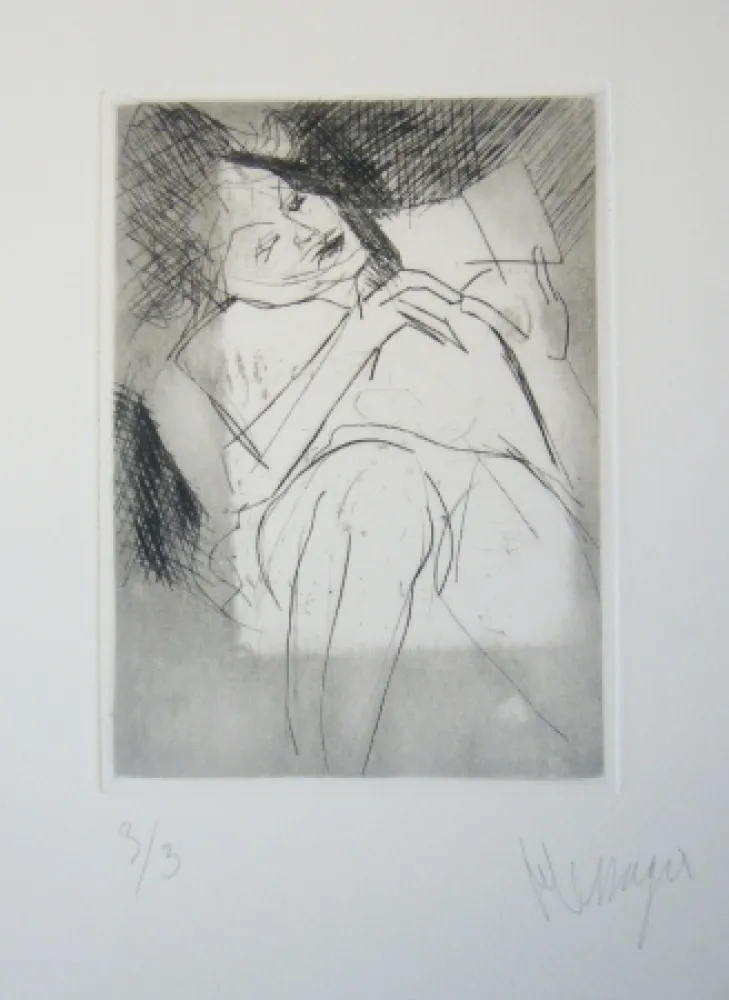 版画 Messagier - Sans titre