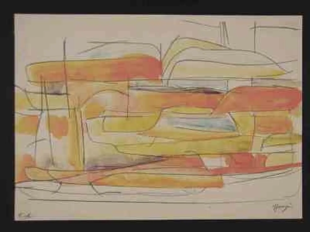 石版画 Messagier - Sans titre