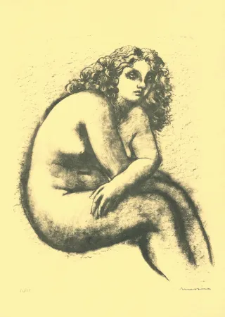石版画 Messina - Nude