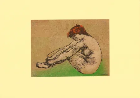 石版画 Messina - Nudo / Nude