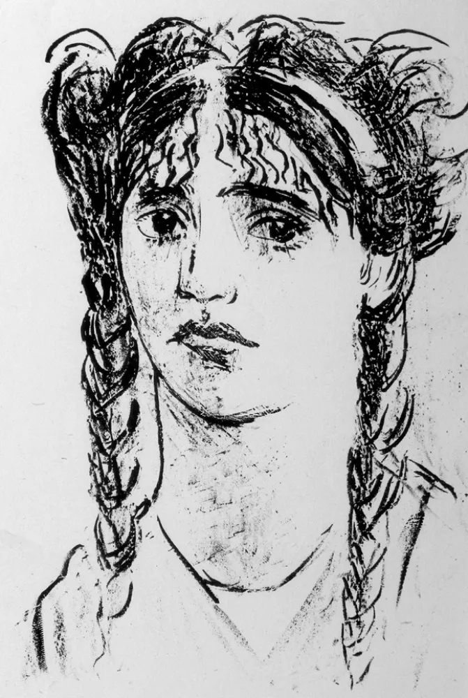 石版画 Messina - Sappho Phaoni