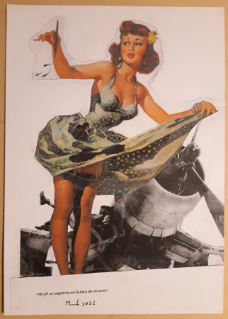 无技术 Metras - PIN UP se engancha en la helice de mi avión