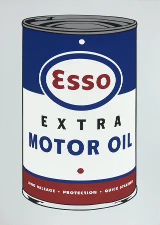 丝网印刷 Meyer  - Esso Extra Motor Oil