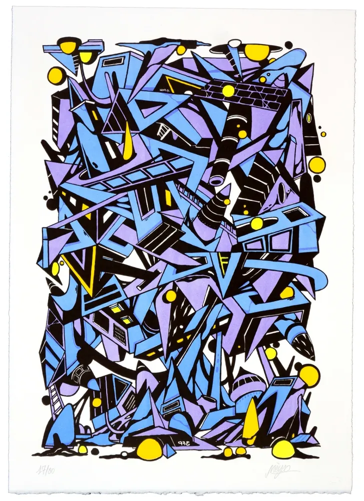 石版画 Meyso - Sans titre