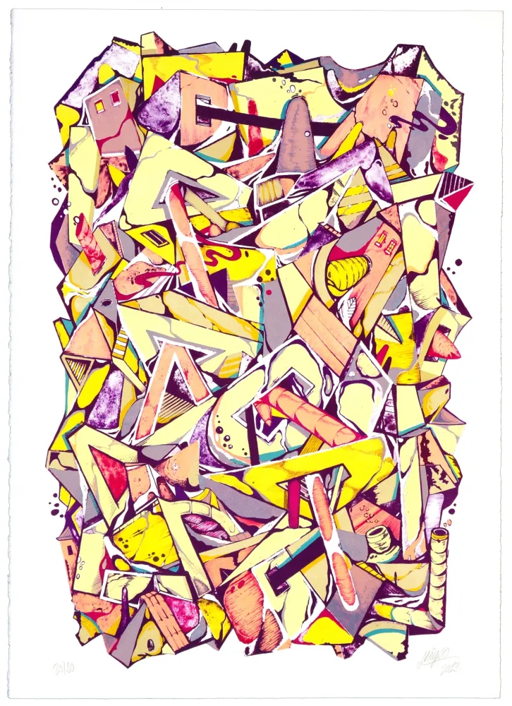 石版画 Meyso - Sans titre