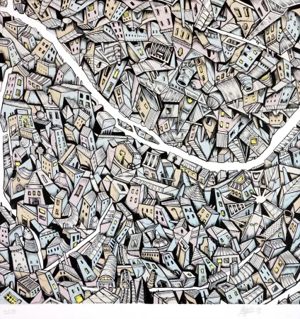 石版画 Meyso - Sans titre