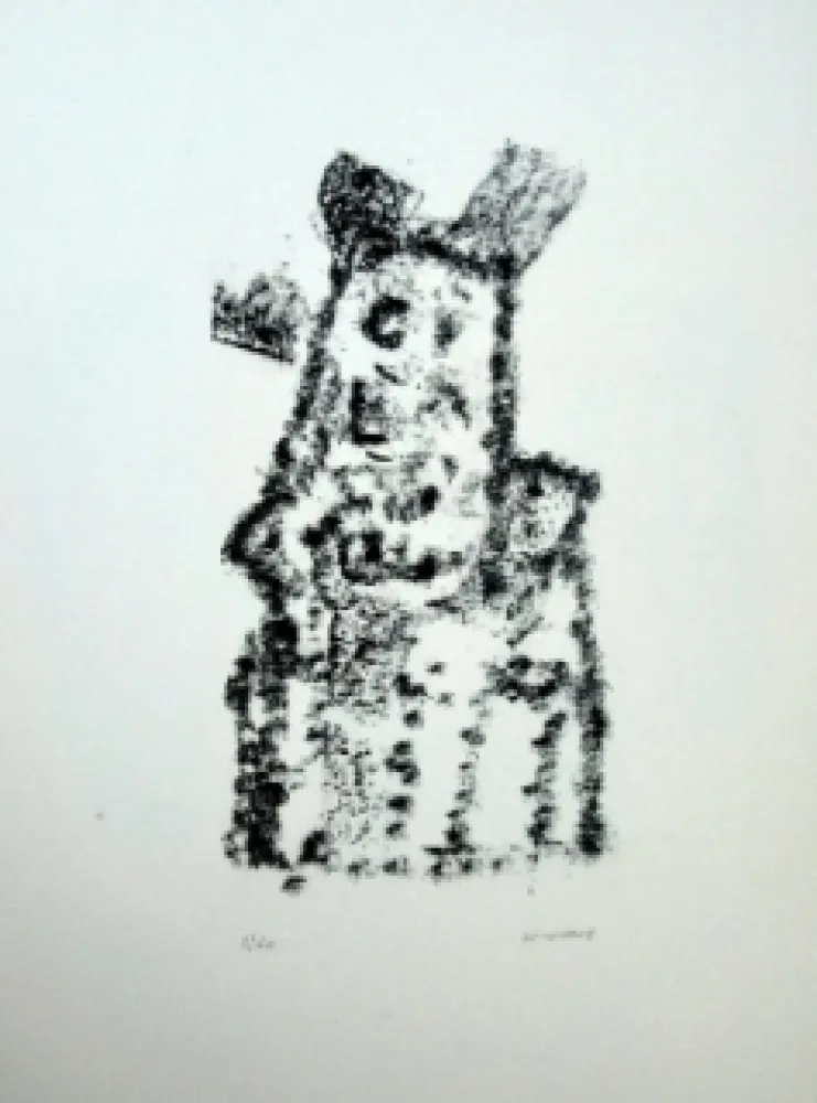 石版画 Michaux - Composition 116