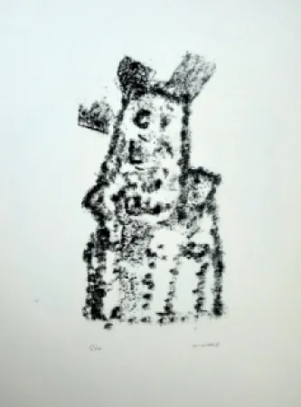 石版画 Michaux - Composition 116