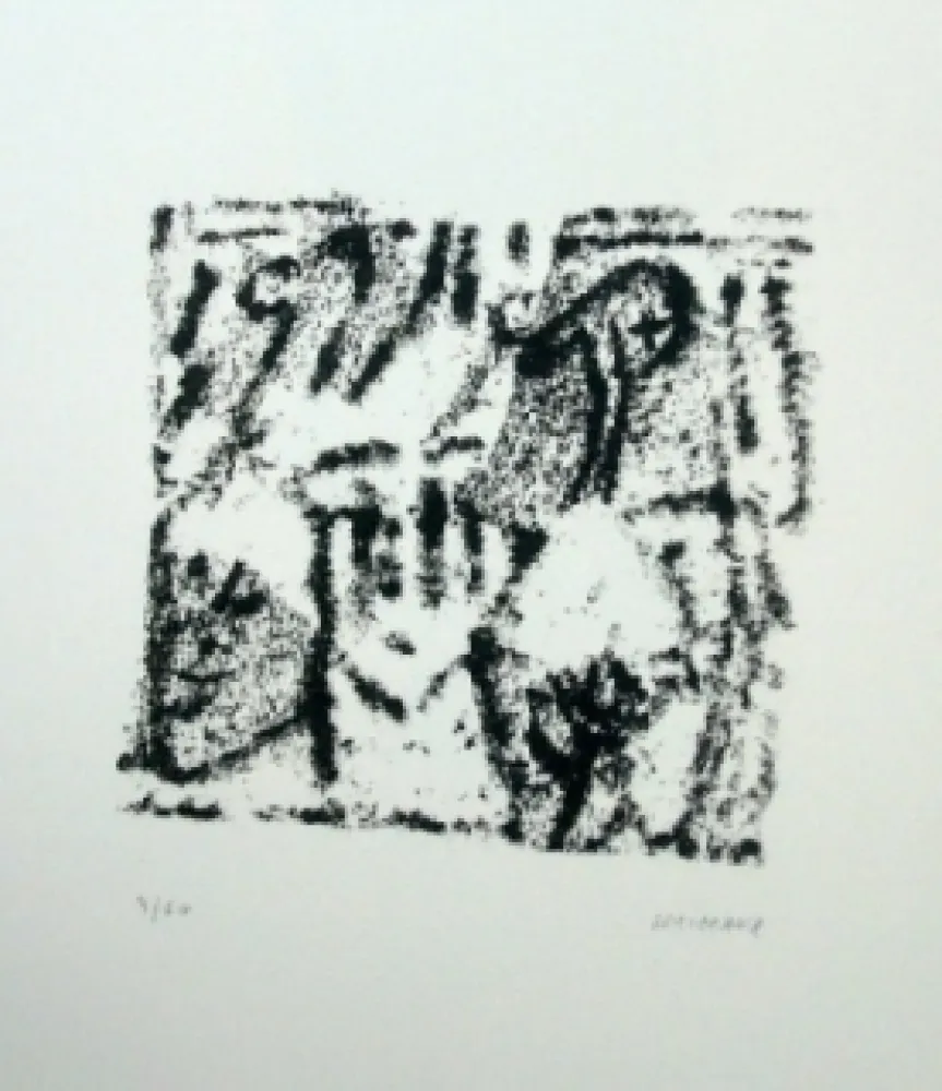 石版画 Michaux - Composition 119