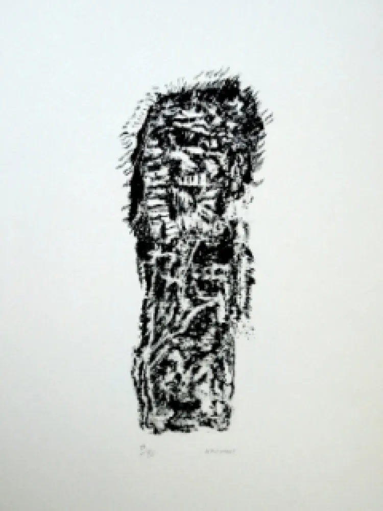 石版画 Michaux - Composition 128