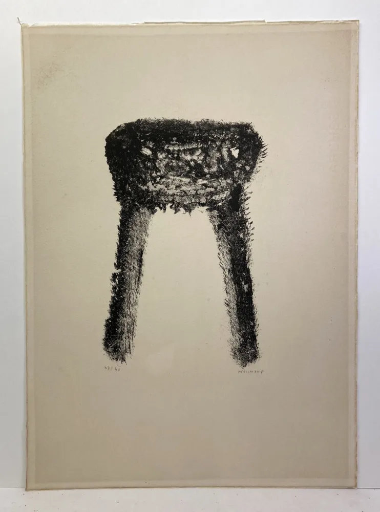 石版画 Michaux - Lithographie en noir