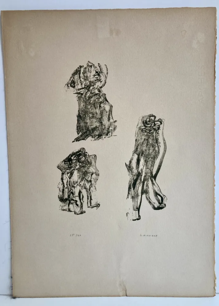 石版画 Michaux - Lithographie signée et numérotée