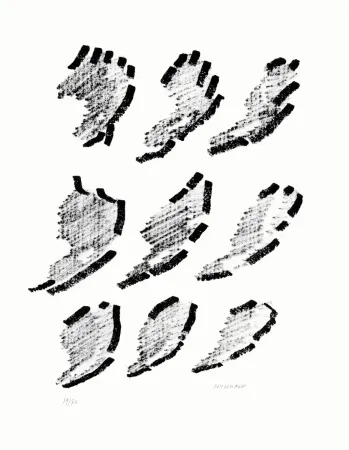 石版画 Michaux - Par la voie des rythmes