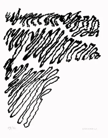 石版画 Michaux - Par la voie des rythmes