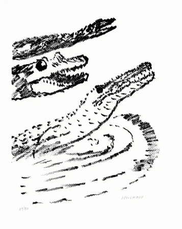 石版画 Michaux - Par la voie des rythmes