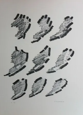 石版画 Michaux - Par la voie des rythmes 152