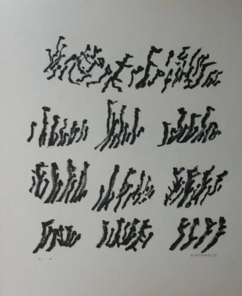 石版画 Michaux - Par la voie des rythmes 154