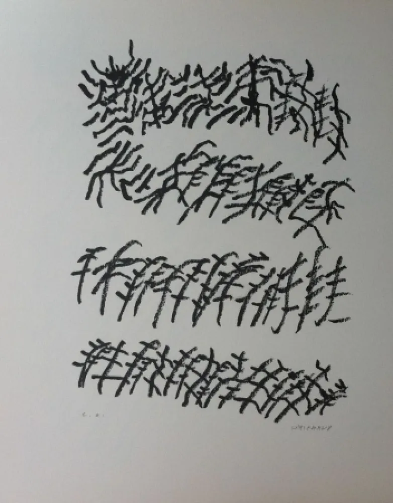 石版画 Michaux - Par la voie des rythmes 156