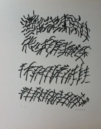 石版画 Michaux - Par la voie des rythmes 156