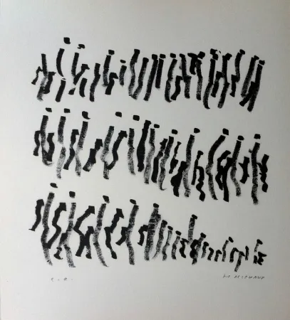 石版画 Michaux - Par la voie des rythmes 157