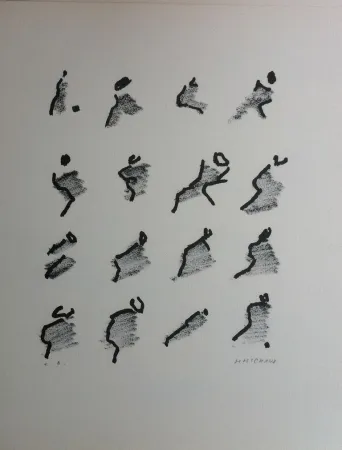 石版画 Michaux - Par la voie des rythmes 159
