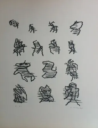 石版画 Michaux - Par la voie des rythmes 164