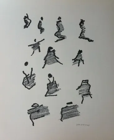 石版画 Michaux - Par la voie des rythmes 165