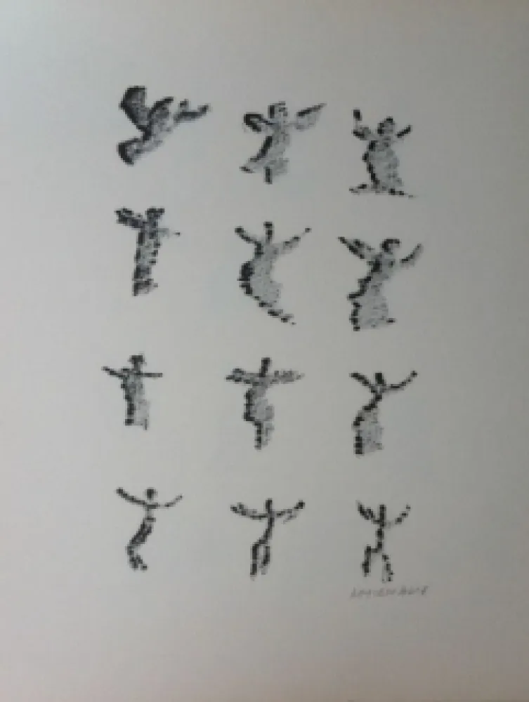 石版画 Michaux - Par la voie des rythmes 166