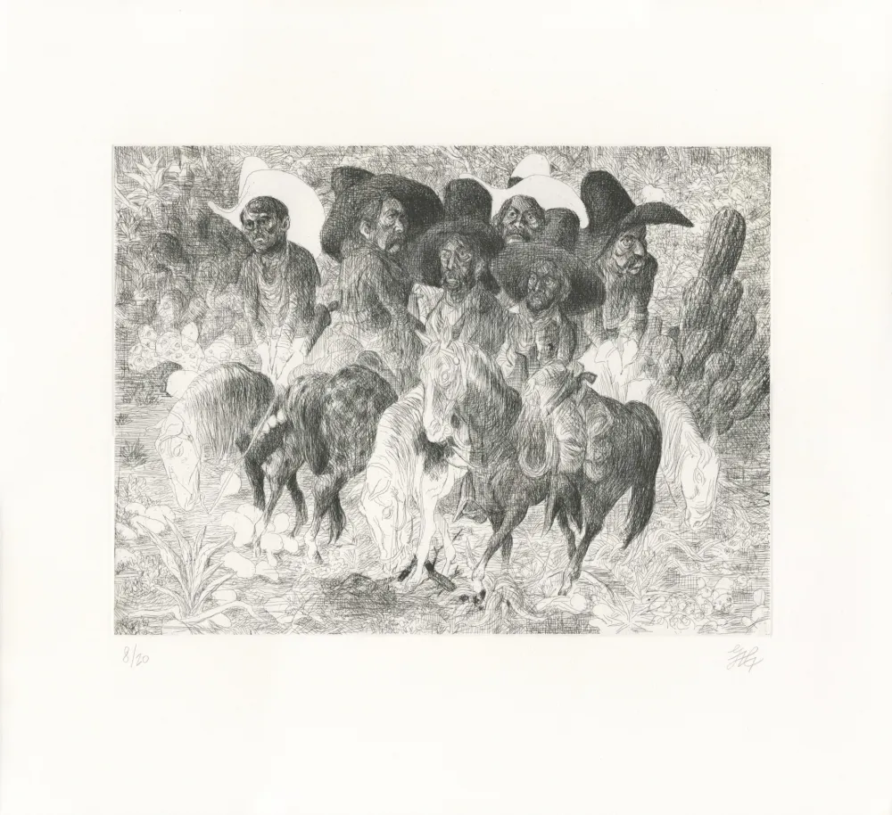 蚀刻版画 Micol - La Pandilla