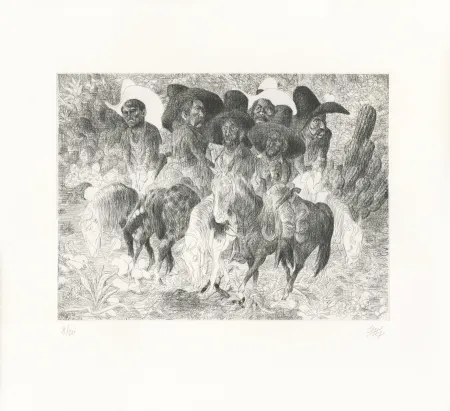 蚀刻版画 Micol - La Pandilla