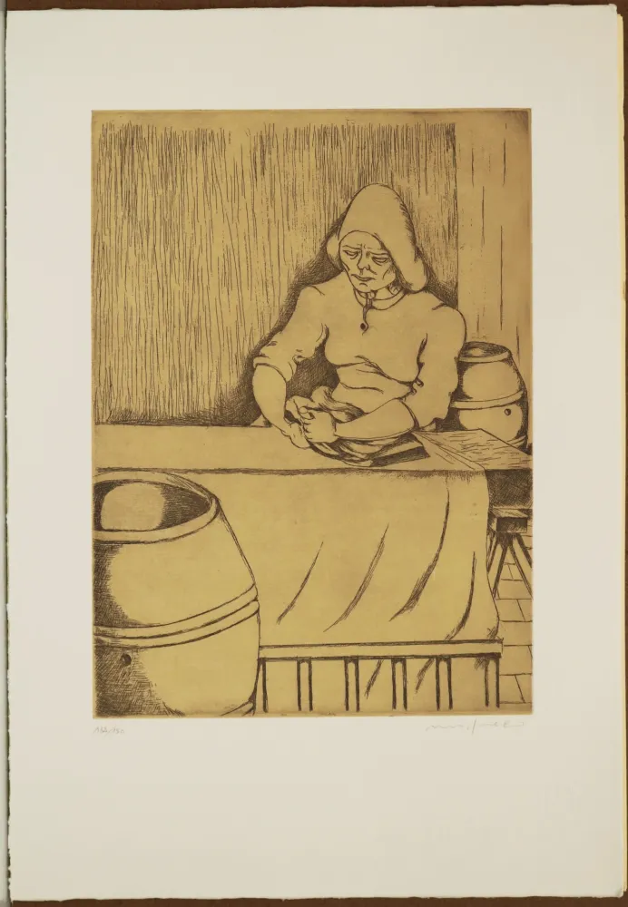 蚀刻版画 Migneco - La passafalle