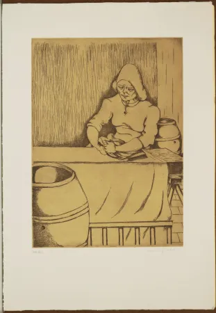 蚀刻版画 Migneco - La passafalle