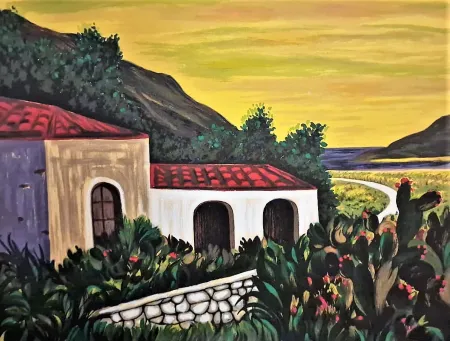 丝网印刷 Migneco - Paesaggio Siciliano