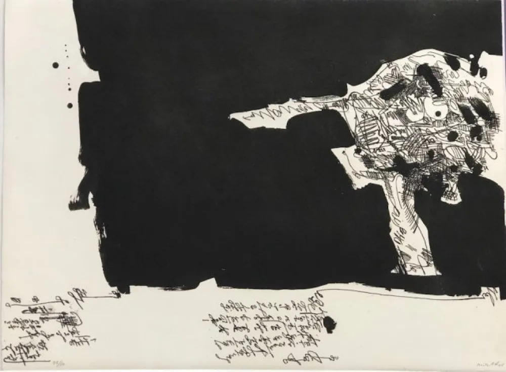 蚀刻版画 Millares - Antropofauna I