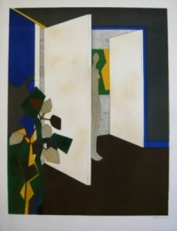 石版画 Minaux - Double étoile