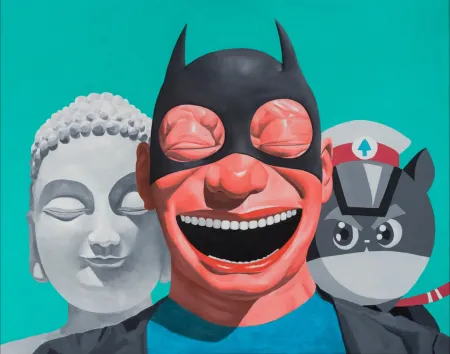 丝网印刷 Minjun - The Three Musketeers