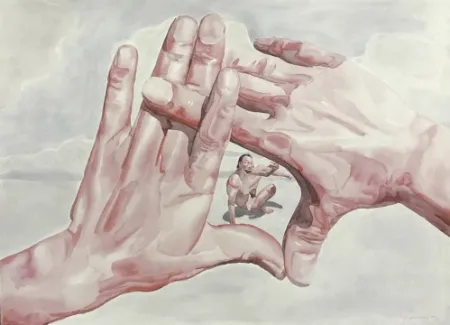 石版画 Minjun - Untitled (Smile-ism No. 9),