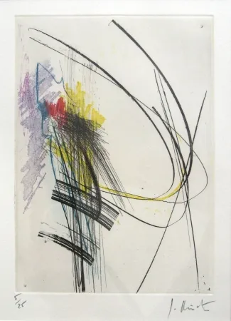 蚀刻版画 Miotte - État d'âme