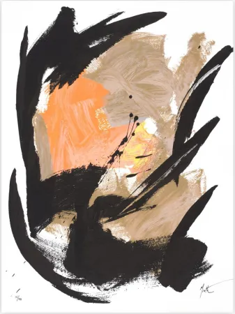 丝网印刷 Miotte - Mancha Central Naranja