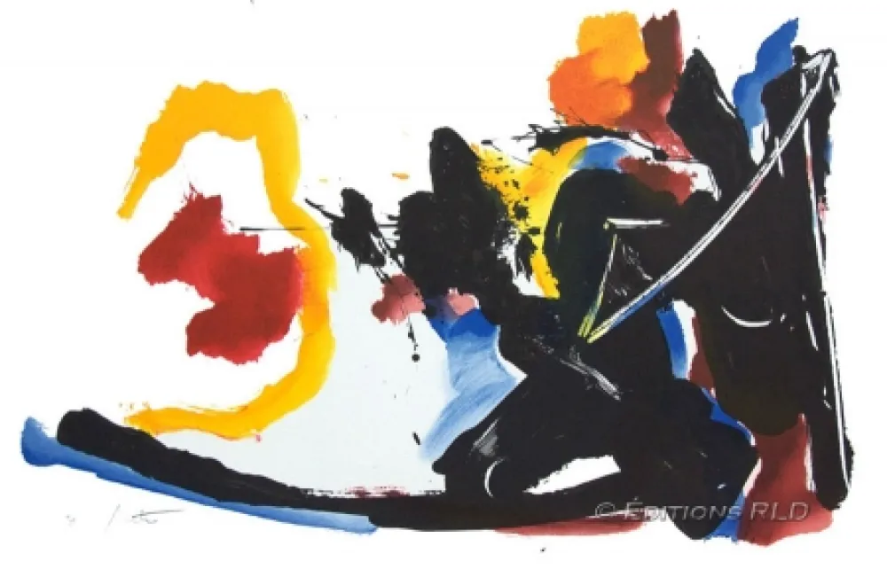 石版画 Miotte - Mouvement