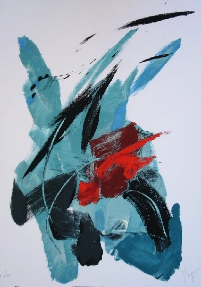 石版画 Miotte - Pour Garcia Lorca