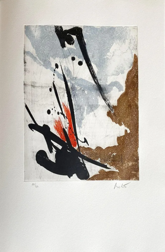 蚀刻版画 Miotte - Près des murs