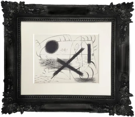 石版画 Miró - 1 (First work on paper piece ever known)