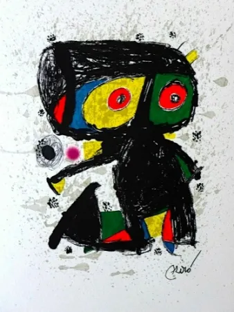 石版画 Miró - 15 ans Poligrafa