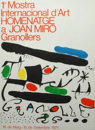 石版画 Miró - 1ª Mostra Internacional d'Art Homenatge a Joan Miró Granollers