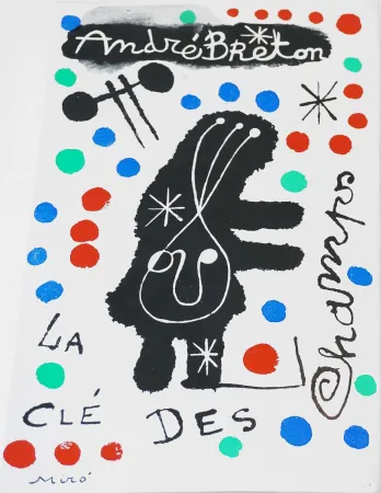 插图书 Miró - A. Breton. LA CLÉ DES CHAMPS. Couverture originale, édition originale (1953)