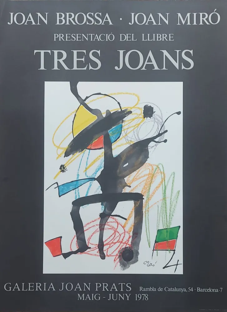海报 Miró - Affiche d'exposition Tres Joans, 1978