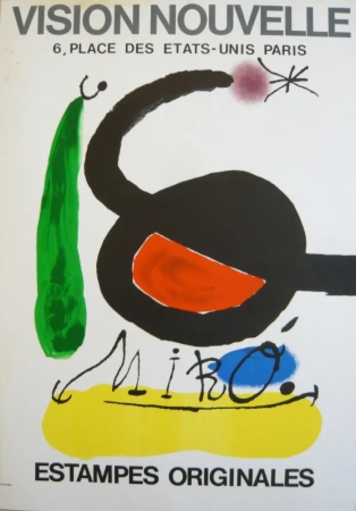 海报 Miró - Affiche exposition Vision nouvelle